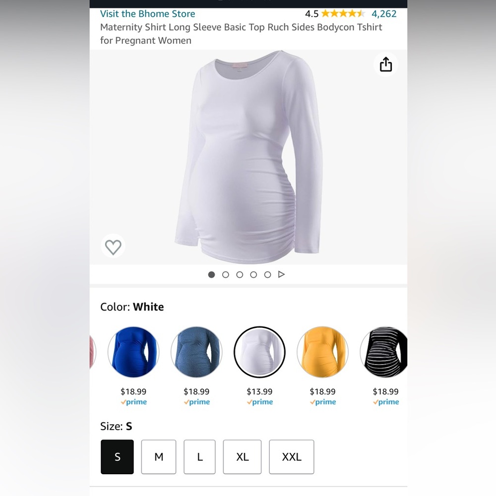 Long Sleeve Maternity Top